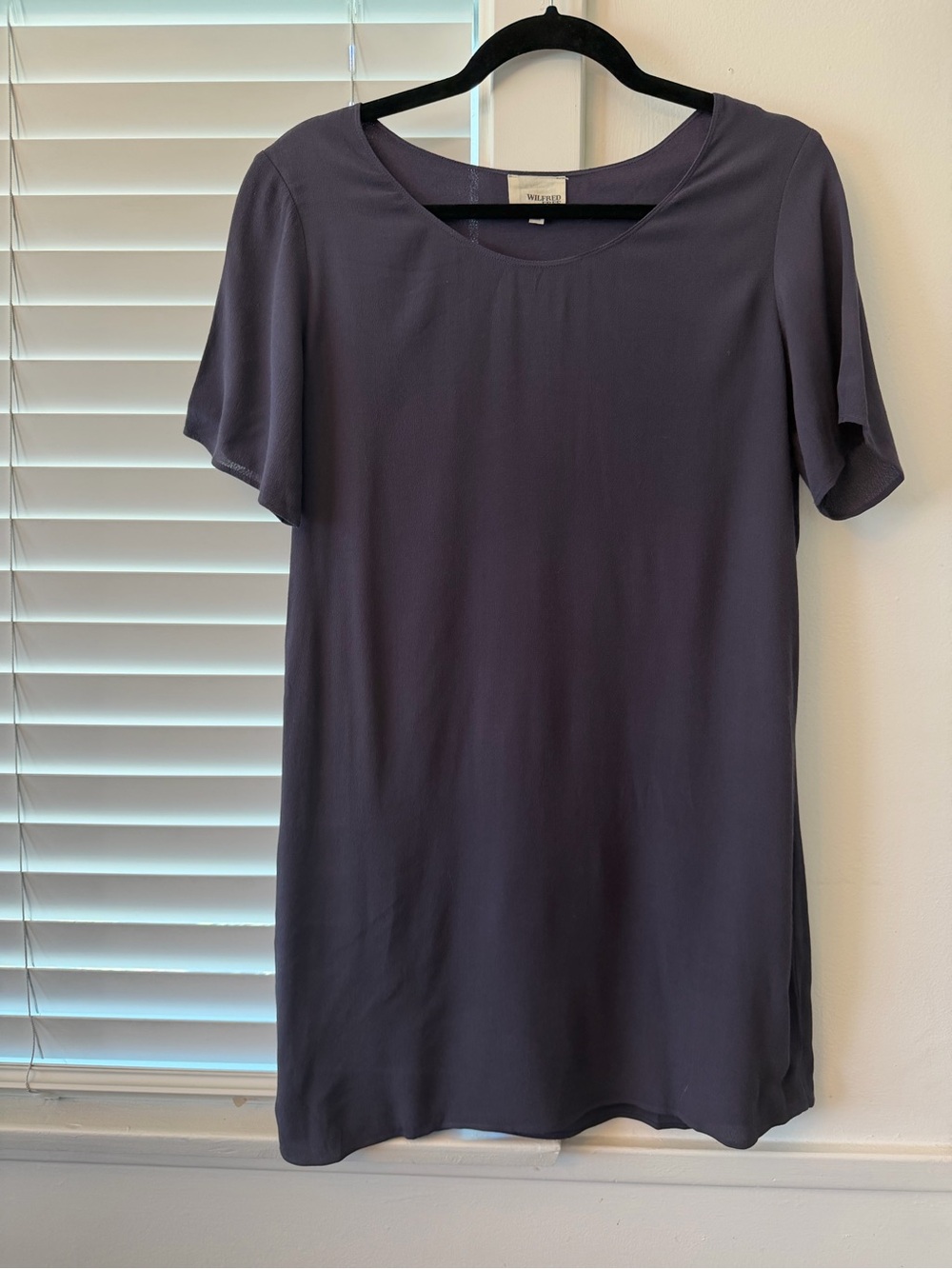 Wilfred Free Slate Purple Short Sleeve Dress